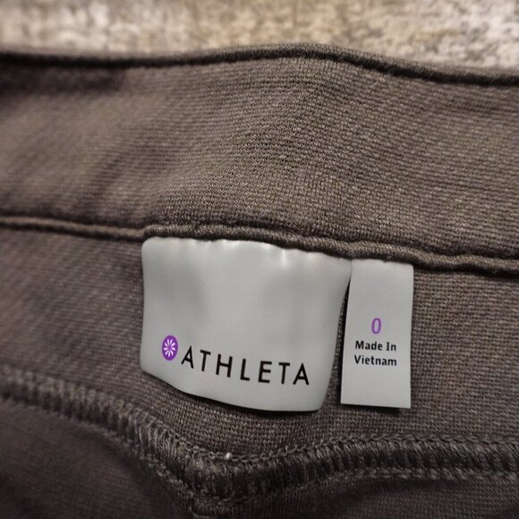 Athleta ponte twill moto leggings women's 0 gray - Picture 3 of 13